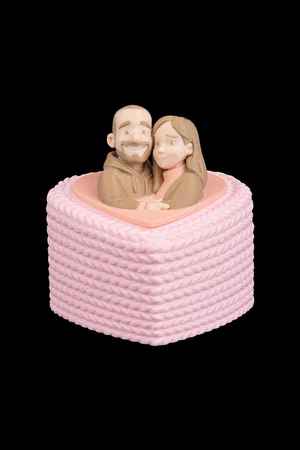 Caja corazón · personalizada