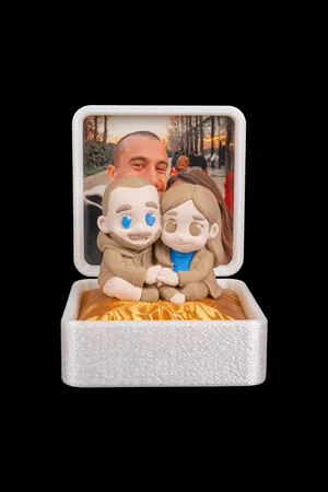 Caja con foto · recuerdo