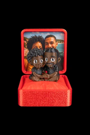 Caja con foto · viaje