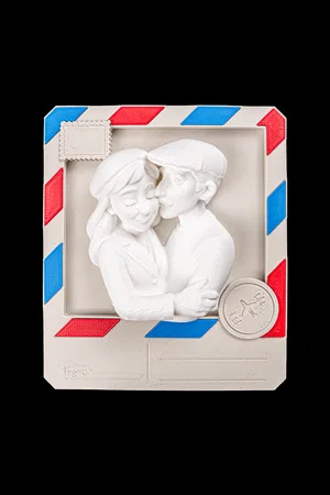 Marco postal · beso